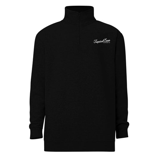 Tropical Seas by AlphyGolf Quarter Zip fleece pullover