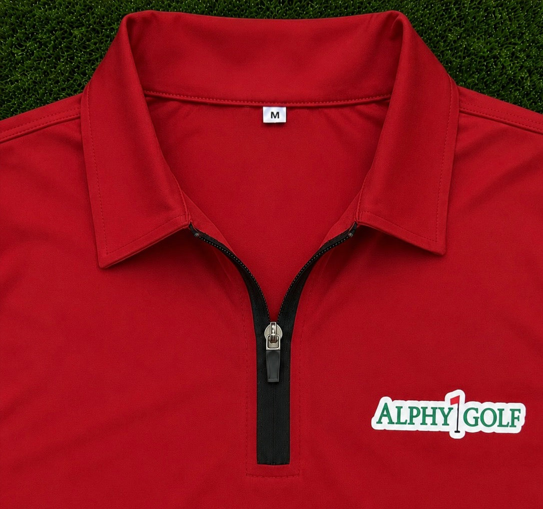 Men's Performance Zip Polo