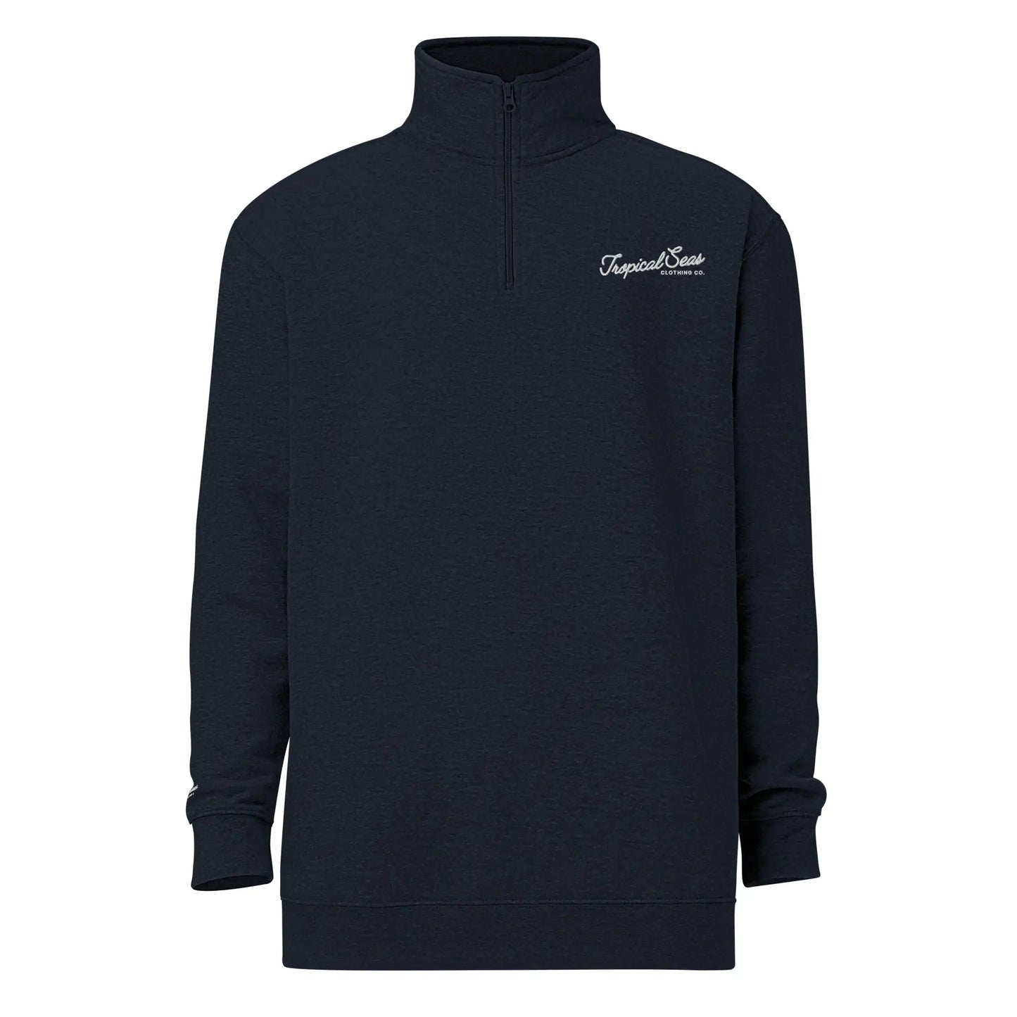 Tropical Seas by AlphyGolf Quarter Zip fleece pullover