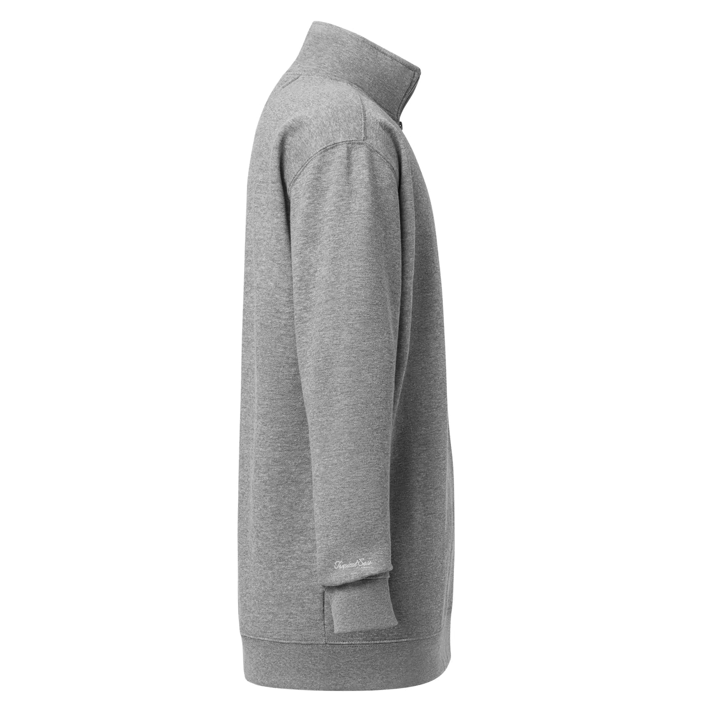 Tropical Seas by AlphyGolf Quarter Zip fleece pullover